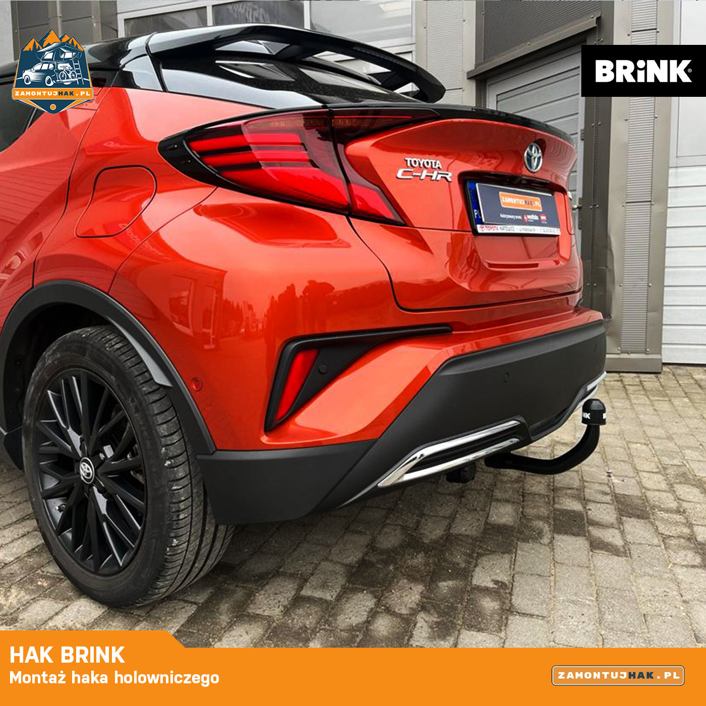 montaż haka toyota C-HR